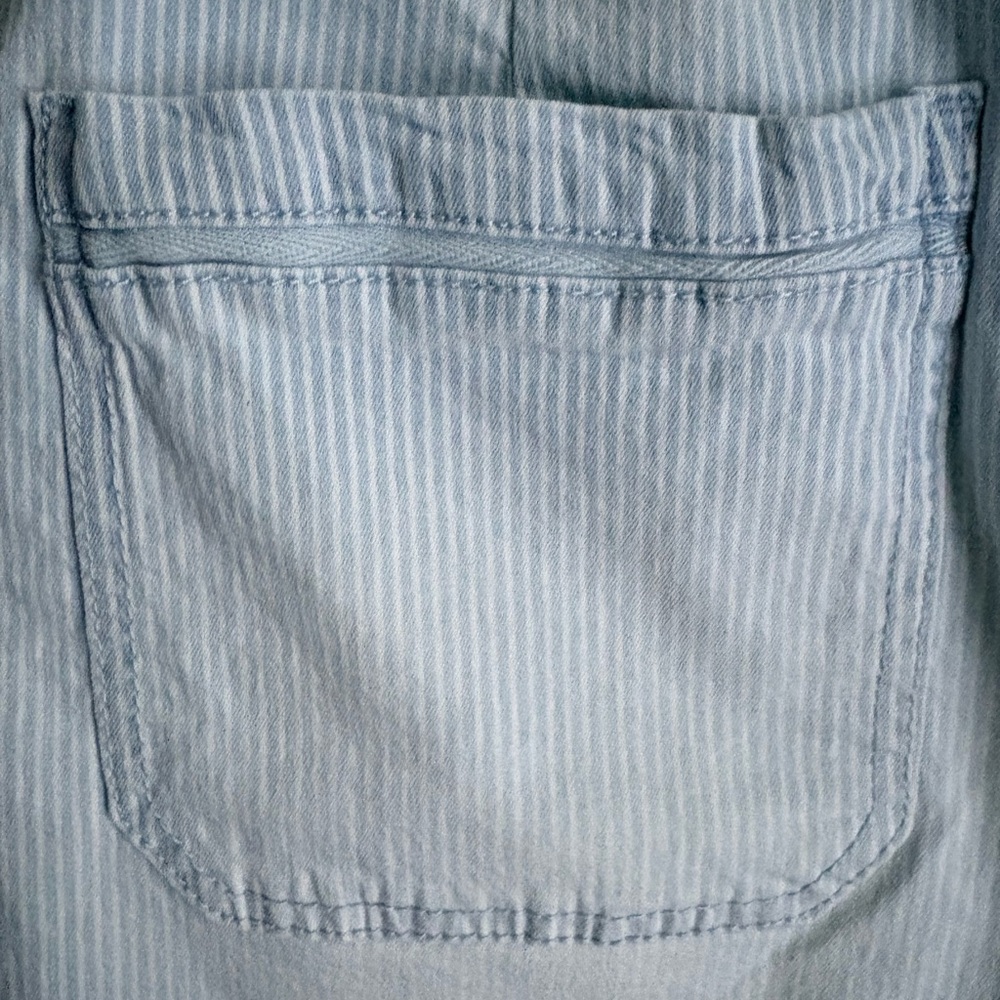 Democracy Light Blue Striped Mini Skirt - Picture 5 of 5